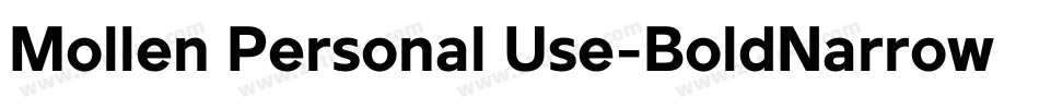 Mollen Personal Use-BoldNarrow字体转换